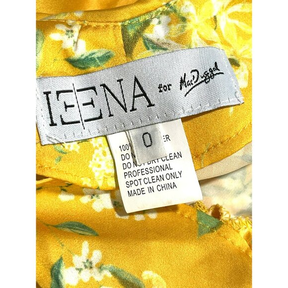 Mac Duggal Yellow Floral Backless Formal Gown Maxi Dress NWT Sz 0 - Picture 8 of 11